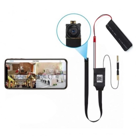 1080 Spy Wireless Small Camera with WiFi Module Security Nanny Motion Detection for car Office Home Room Indoor and Outdoor Live View on Mobile App