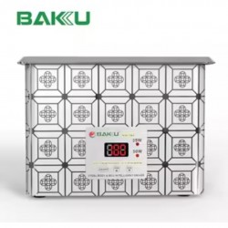 BAKU BK-3050 STEEL ULTRASONIC CLEANER 35W / 50W Adjustable 0.8L LCD Display Ultrasonic Cleaner