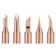 5PCS Pure Copper Soldering Iron Tip Set High Quality Replacement Tips for Precision Soldering