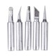 5 PCS Silver Soldering Iron Tip Set Durable Replacement Tips for Enhanced Soldering Performance