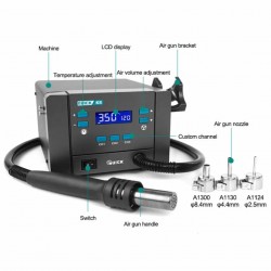 QUICK K8 SMART HOT AIR SMD AND DESOLDERING STATION 1000W ORIGIONAL