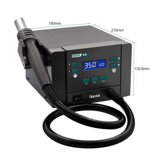 QUICK K8 SMART HOT AIR SMD AND DESOLDERING STATION 1000W ORIGIONAL