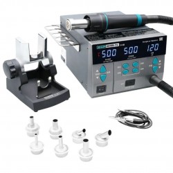 SUGON 8610DX PRO Hot Air Rework Station with LED Display And 5 Nozzles 1000W Upgraded Model for Precision Soldering