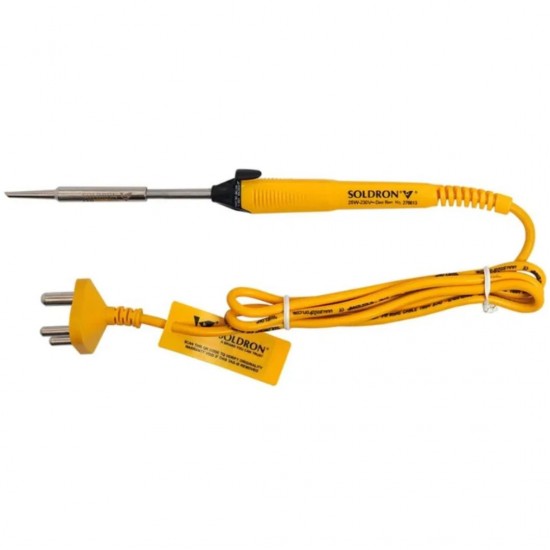 SOLDRON 25 Watt Soldering Iron 230V Professional Electrical Soldering Tool for DIY and Repair