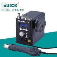 Quick 2008 Spiral Wind Hot Air SMD Rework Blower with 4 Nozzles High Precision Soldering Tool